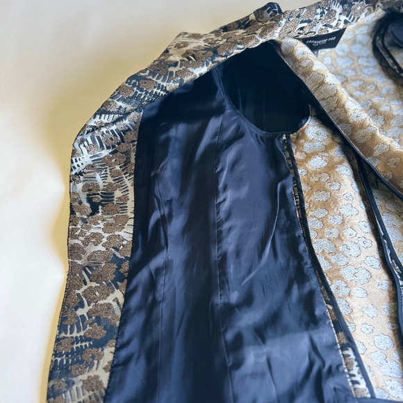 Lafayette Grey Black Cream Polyester Blazer size 14 - Picture 15 of 15